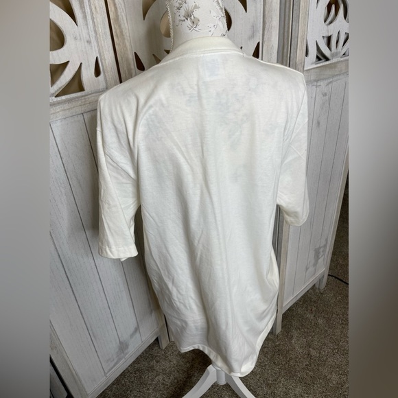 VINTAGE Cabo San Lucas Shirt Medium 90s Cotton Graphic Logo Fish Glitter - Picture 5 of 7